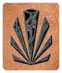 DF35-602-BK-SH-CP Black Sunburst Shimmer Copper